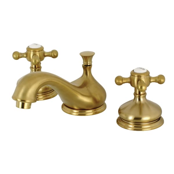 KS1167BX 8" Widespread Bathroom Faucet, Brushed Brass